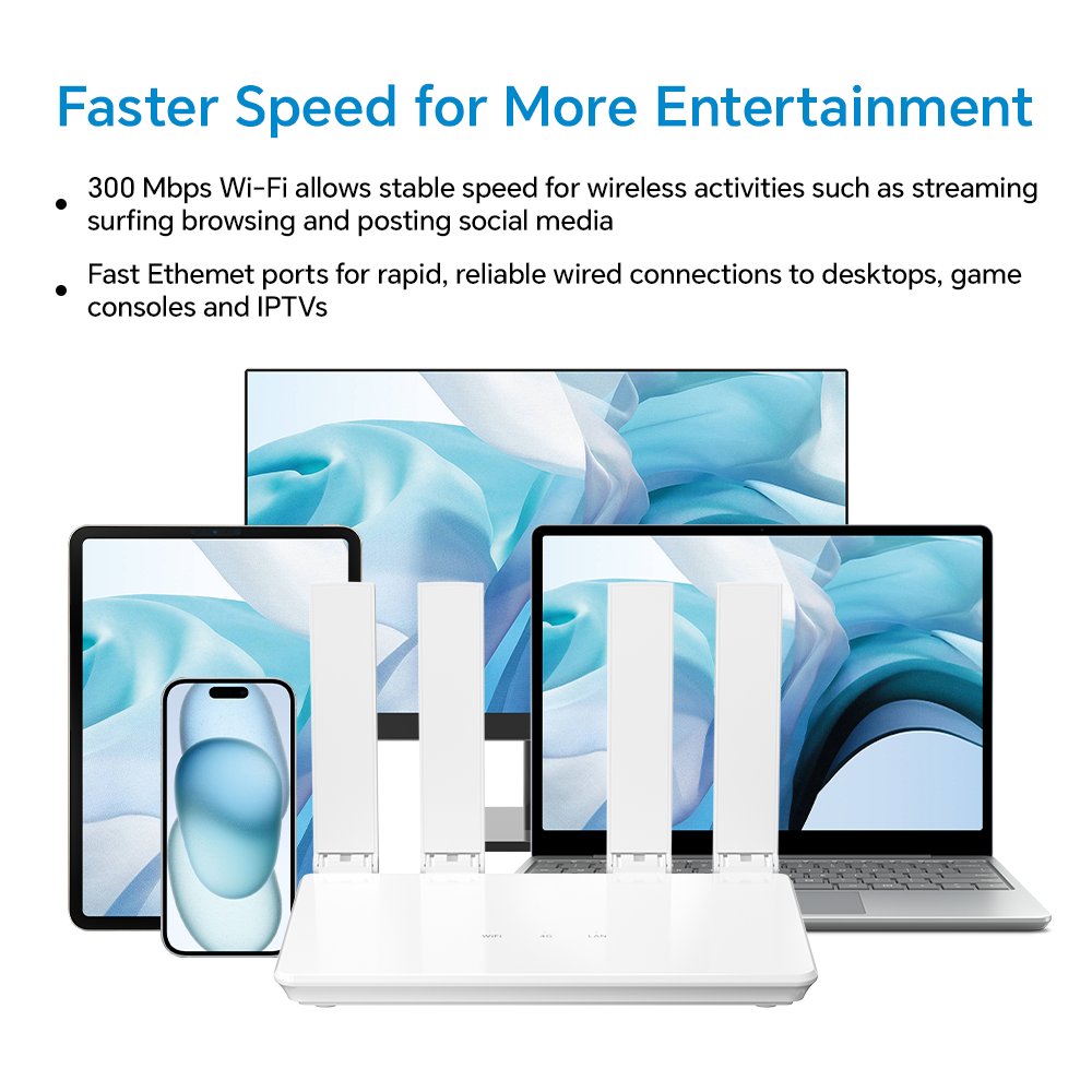Sworix Smart Home C8 Long Range Wireless Router 300Mbps Wifi6 Wireless Router 4G Lte Cpe Modem Routers